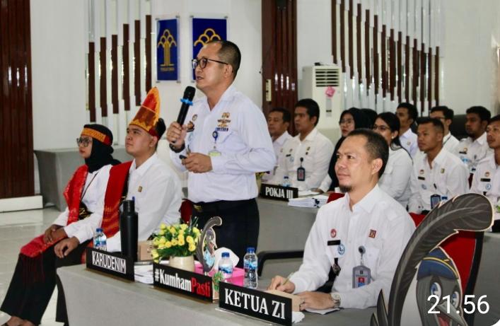 Rudenim Medan Sukses Laksanakan Desk Evaluasi Wawancara Zona Integritas Menuju WBK