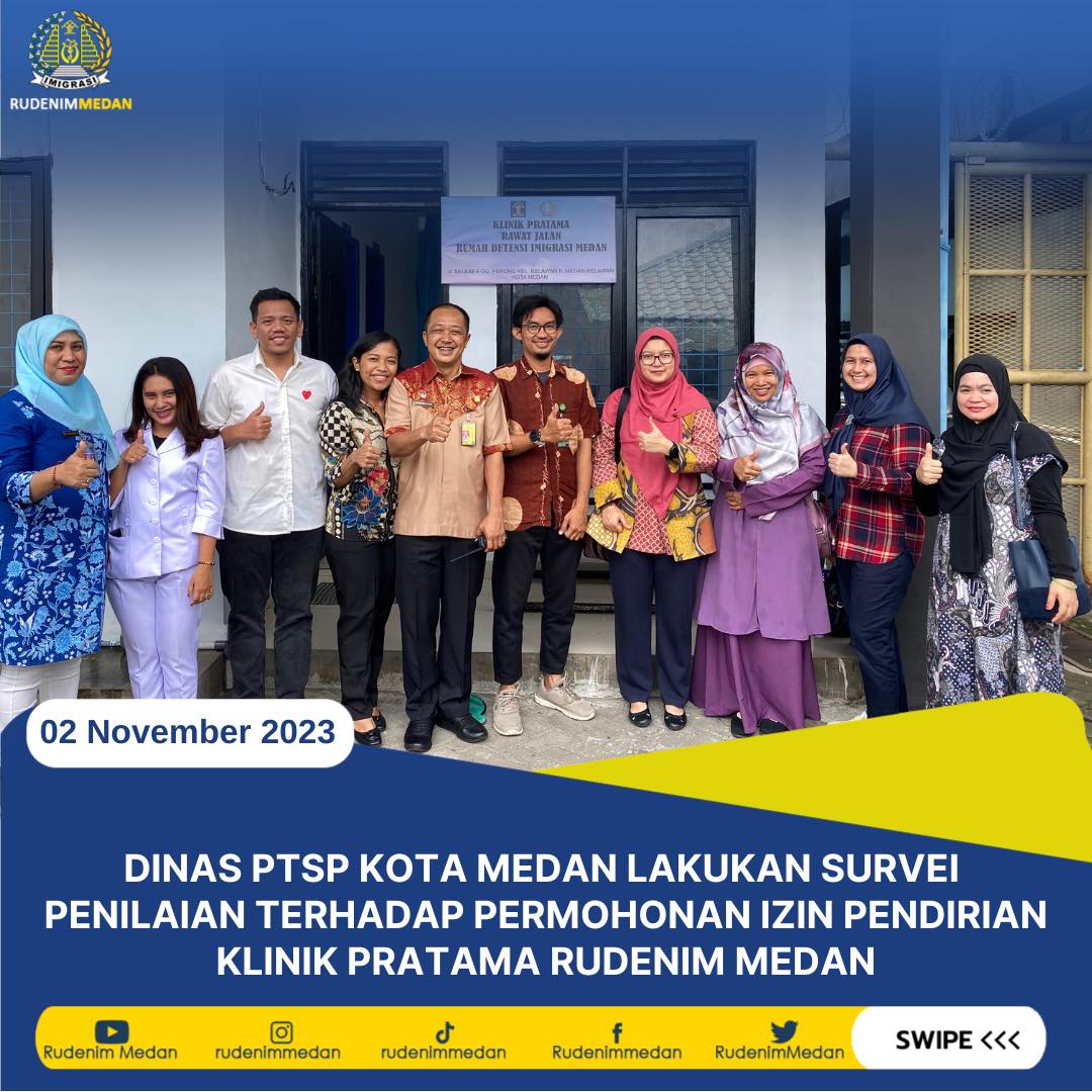 Dinas PTSP Kota Medan Lakukan Survei Penilaian Terhadap Permohonan Izin Pendirian Klinik Pratama Rudenim Medan