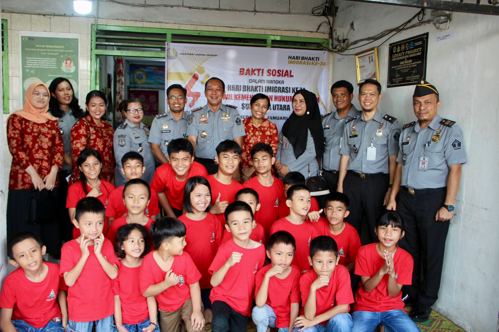 Semarak Peringatan Hari Bhakti Imigrasi Ke-74, Rudenim Medan Laksanakan Kegiatan Bakti Sosial